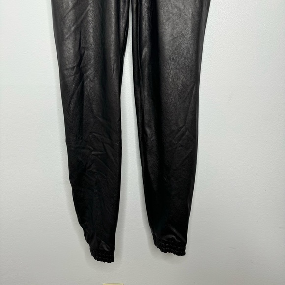 Spanx faux leather black noir jogger xs - Picture 4 of 9